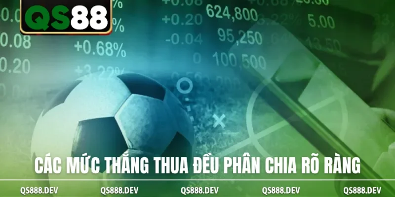 Các mức thắng thua đều phân chia rõ ràng