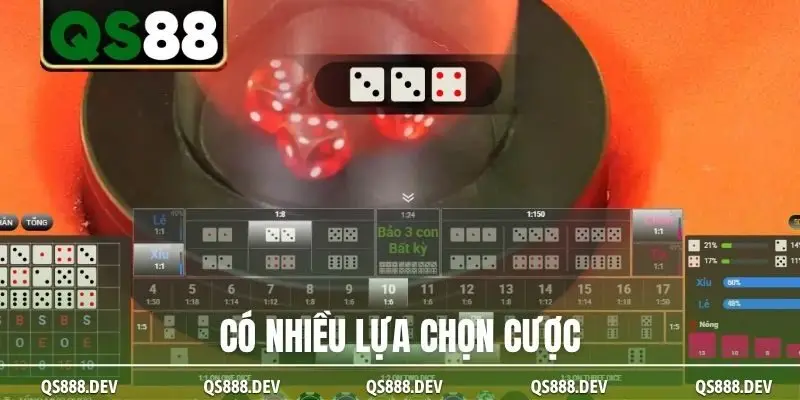 Có nhiều lựa chọn cược