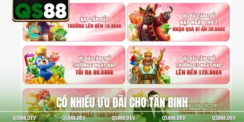 Có nhiều ưu đãi cho tân binh
