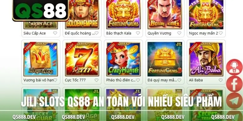 JILI slots QS88 an toàn với nhiều siêu phẩm