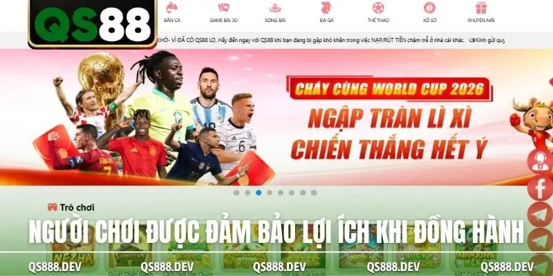 Người chơi được đảm bảo lợi ích khi đồng hành