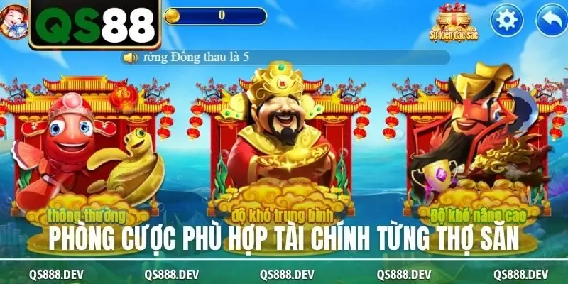 Phòng cược phù hợp tài chính từng thợ săn